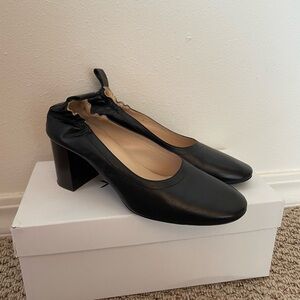 Everlane The Day High Heel Black Italian Made